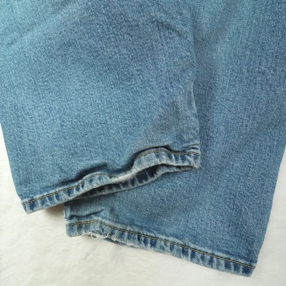Levis 541 Athletic‎ Taper Mens Jeans Light Wash Blue 38x30 (Fits 37x28) Distress